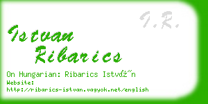 istvan ribarics business card